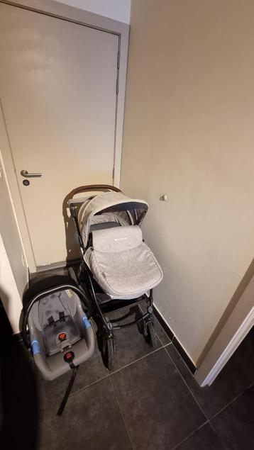 Moov Kinderkraft Trio 3 et 1, Enlèvement ou Envoi, Comme neuf, Poussette combi, Tige de poussée réglable