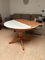 Ronde houten tafel met verlengstuk, Antiek en Kunst, Ophalen