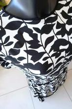 zwart bloem wit blouse T-shirt, Manches courtes, Enlèvement ou Envoi, SIXTH SENSE, Comme neuf