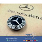 Mercedes AMG MOTORKAP LOGO ZWART EMBLEEM W204 W205 W212 W207, Ophalen of Verzenden, Gebruikt, Mercedes-Benz