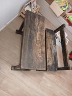 Banc d’école vintage en bois massif – pièce rare, Antiquités & Art, Enlèvement