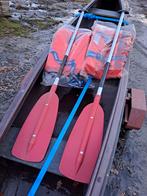 Canadese gatz mohawk met peddels en reddingsvesten, Watersport en Boten, Kano's, Ophalen, Met peddels