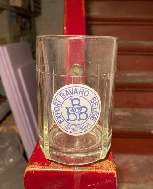 Bavaro Belge Brussels Export glazen mok, Verzamelen, Glas en Drinkglazen, Gebruikt, Ophalen of Verzenden