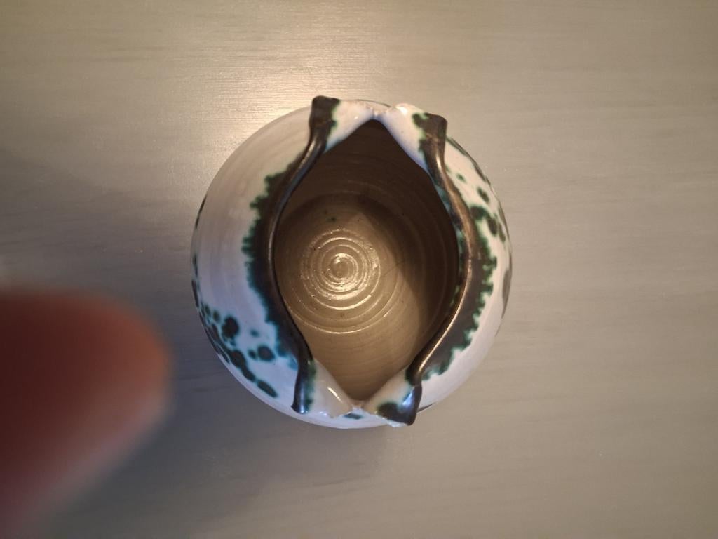 Knappe stijlvolle vaas: Handwerk keramiek., Ophalen of Verzenden