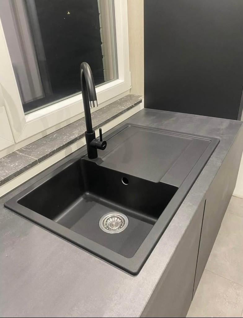 Mitigeur cuisine noir, Maison & Meubles, Enlèvement ou Envoi, Comme neuf, Noir