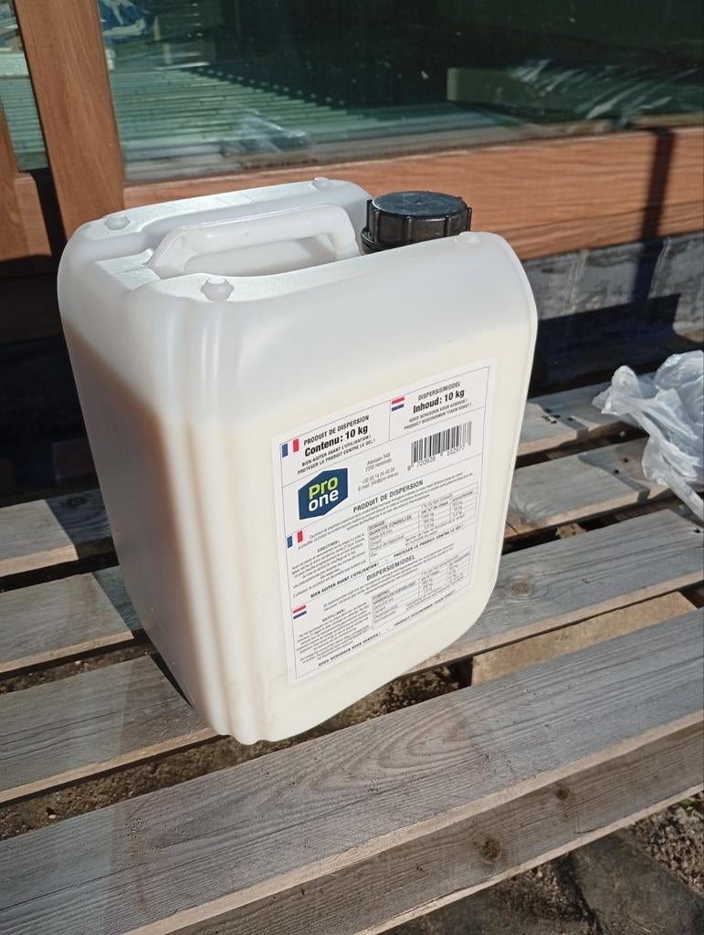 Dispersie vloeistof voor chape(vloerverwarming), Ophalen