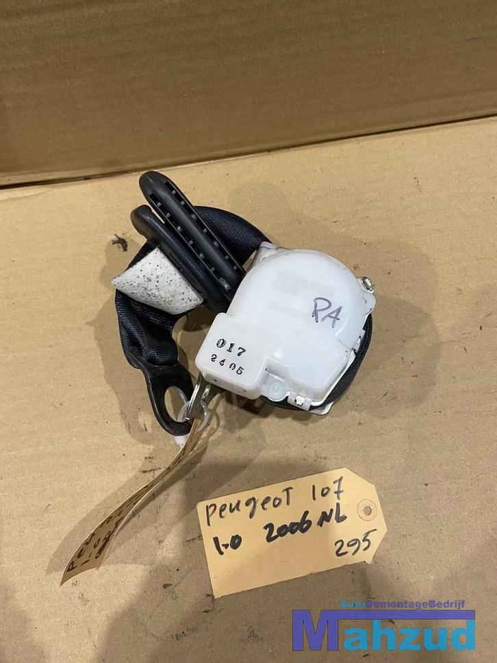 PEUGEOT 107 C1 AYGO Rechts achter gordel 2005-2014, Auto-onderdelen, Interieur en Bekleding, Peugeot, Gebruikt