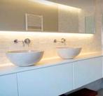 Lavabo en travertin 2x, Enlèvement, Comme neuf, Autres types