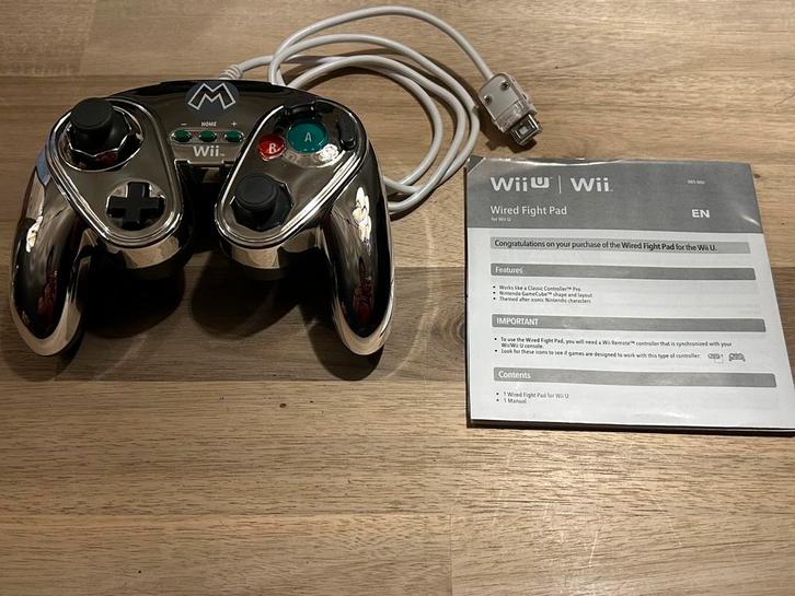 PDP Wired Fight Pad - Metal Mario Edition voor Wii & Wii U, Consoles de jeu & Jeux vidéo, Consoles de jeu | Nintendo Wii U, Utilisé