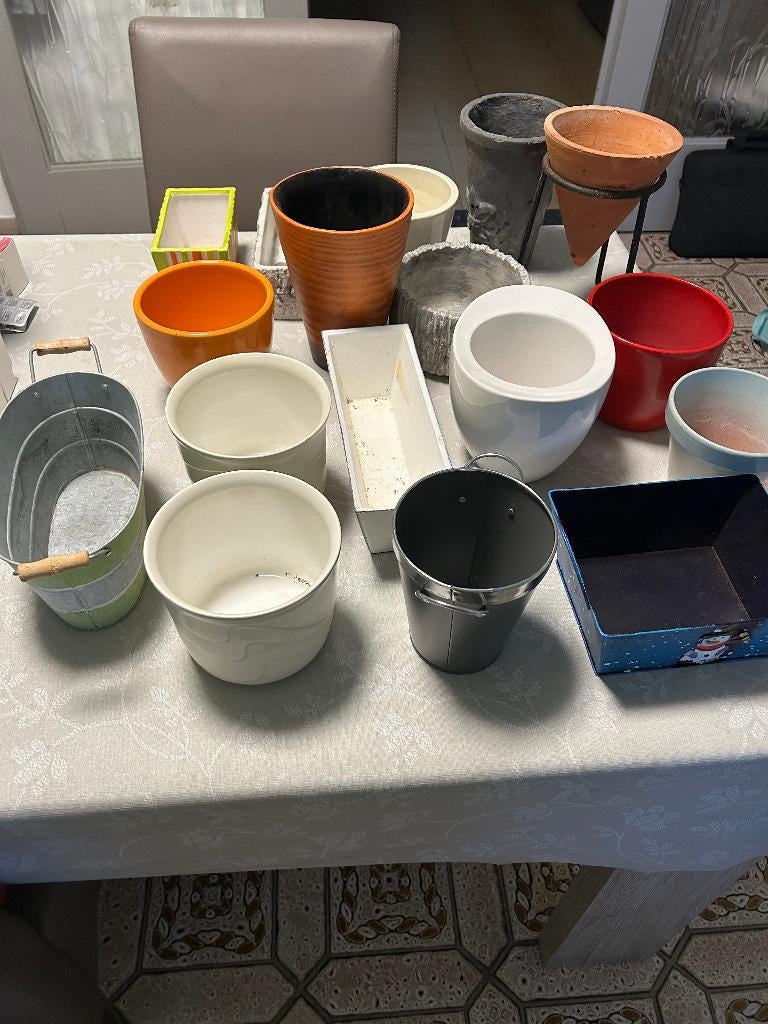 Sierbloempotten 2€ per pot, Enlèvement, Comme neuf, Intérieur