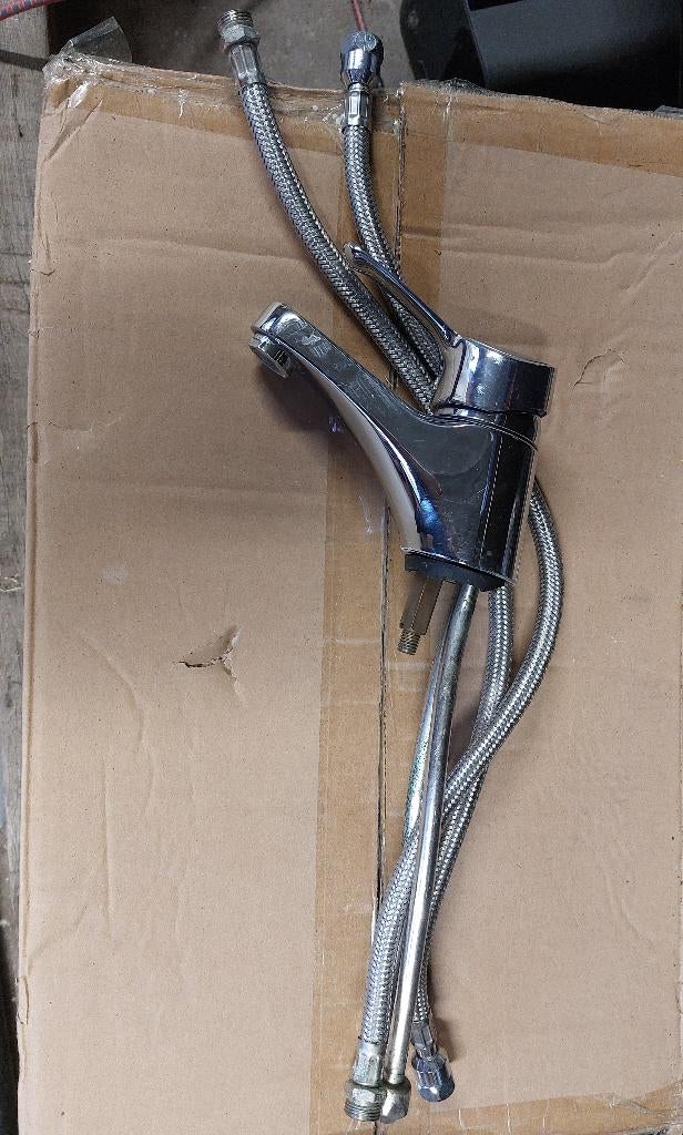 Keramische lavabo ééngreeps mengkraan, Doe-het-zelf en Bouw, Sanitair, Gebruikt, Kraan, Chroom, Ophalen of Verzenden