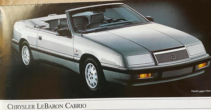 CHRYSLER/JEEP - Brochure originale de la voiture 1988, Livres, Autos | Brochures & Magazines, Comme neuf, Autres marques, Envoi