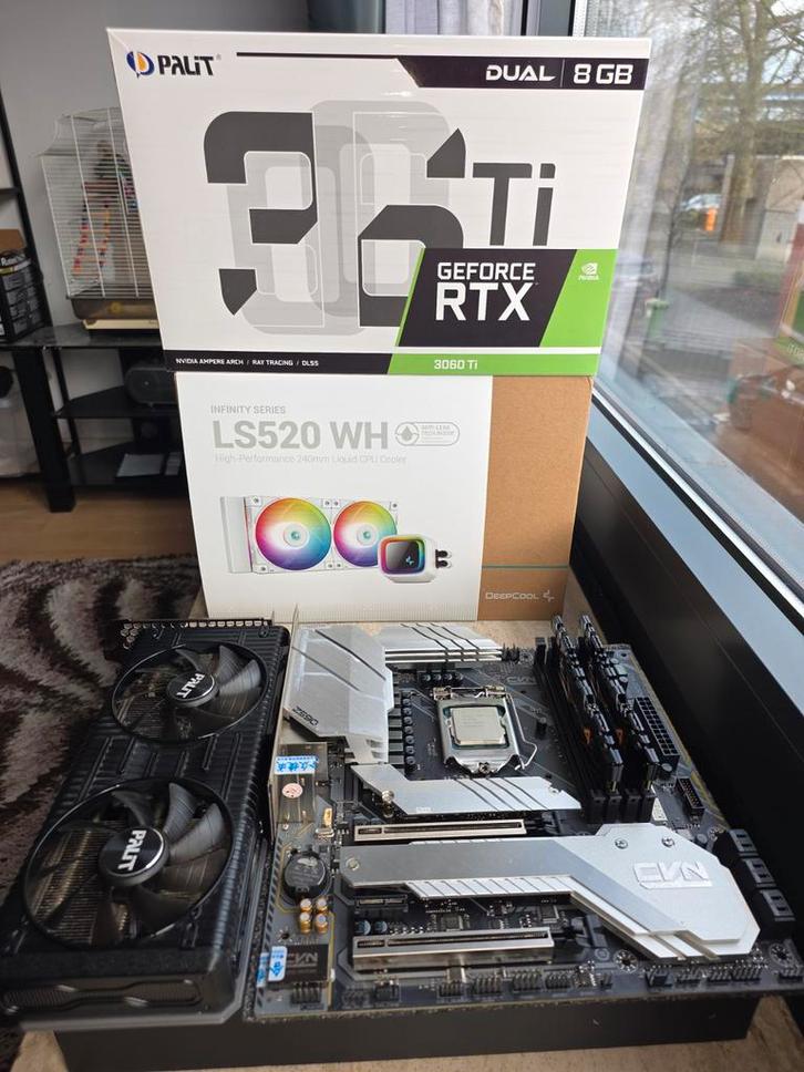 Gaming Combo – RTX 3060 Ti + i7-10700 + Z590M (AIO nieuw!), Computers en Software, Desktop Pc's, Ophalen of Verzenden