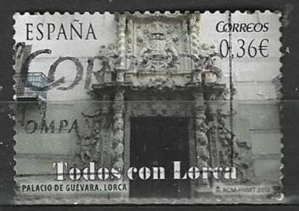 Espagne 2012 - Yvert 4371 - Architecture à Lorca (ST), Envoi, Affranchi