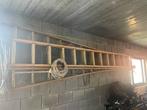Échelle en bois 8 mètres, Bricolage & Construction, Pliable ou rétractable/escamotable, Comme neuf, Échelle, Enlèvement