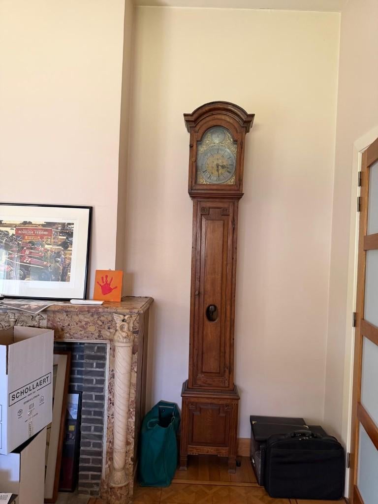 Houten staanklok, antiek, Antiek en Kunst, Antiek | Klokken, Ophalen