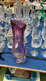 Vase rose cristal Val Saint Lambert, Enlèvement ou Envoi