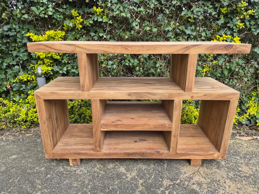 Mangohouten sidetable, Huis en Inrichting, Kasten | Wandmeubels, Ophalen