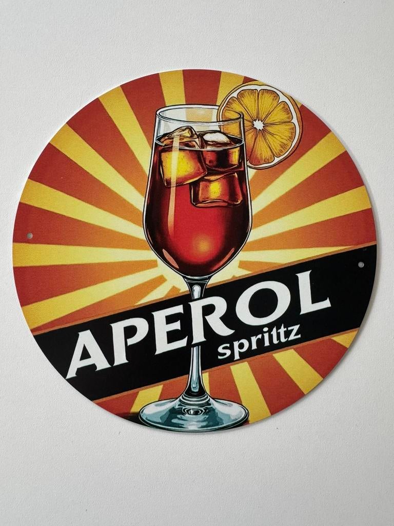 Metalen reclamebord Aperol, Ophalen of Verzenden, Nieuw, Reclamebord