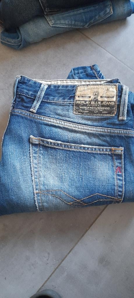 Jeans replay 36/34, Ophalen, Zo goed als nieuw, Blauw, W36 - W38 (confectie 52/54)