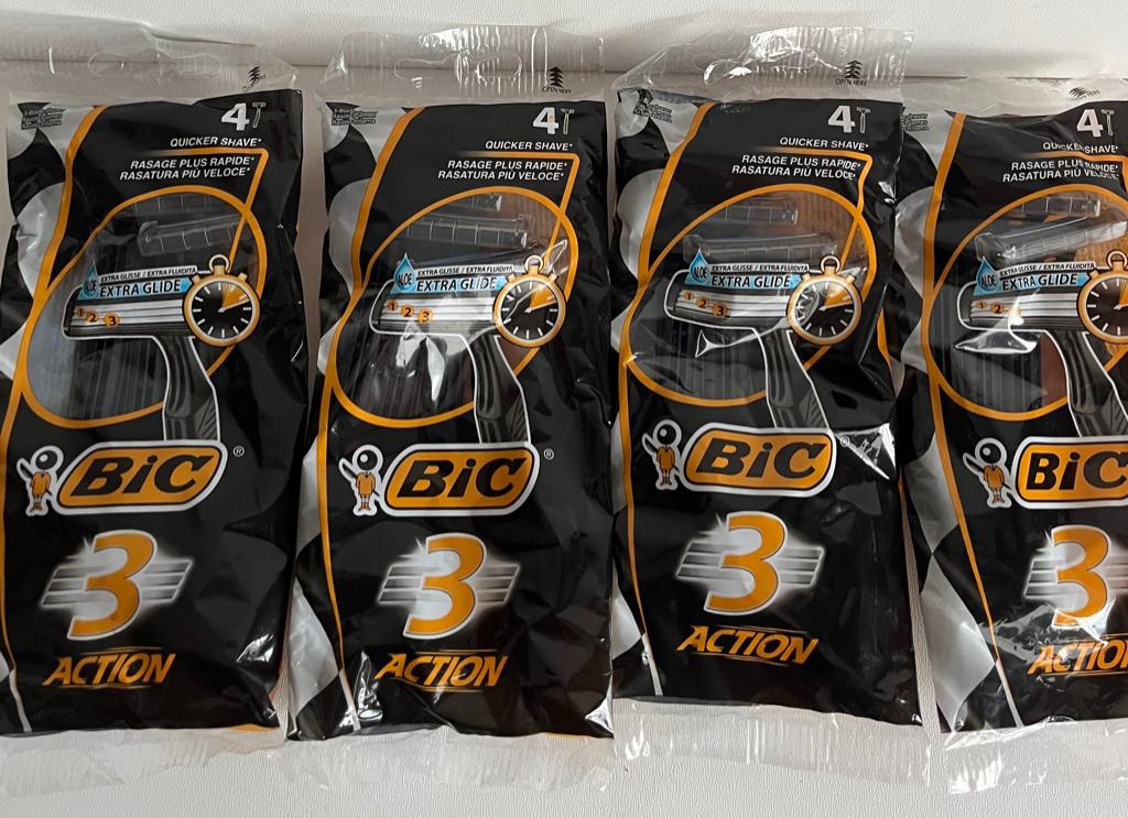 4 STUKS van 4 stuks = 16 stuks BIC 3 SENSITIVE BLACK EDITION, Ophalen of Verzenden, Nieuw