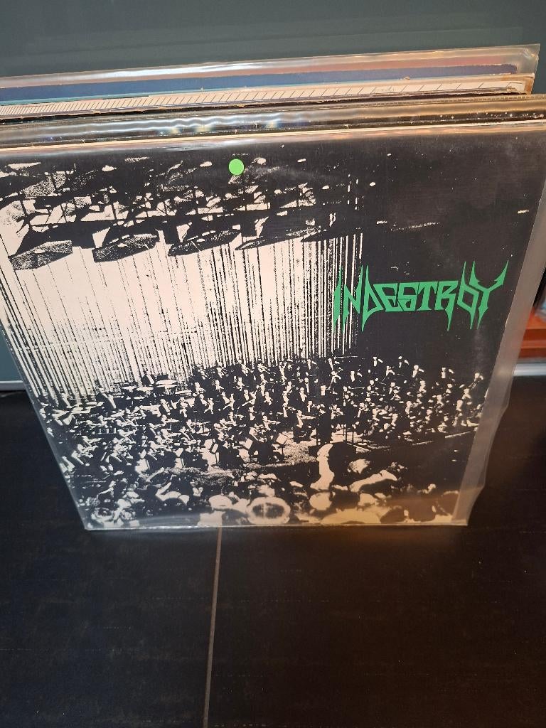 mlp - indestroy - senseless theories, Cd's en Dvd's, Vinyl | Hardrock en Metal, 1980 - 1989, Ophalen of Verzenden, Zo goed als nieuw
