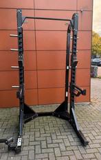 Hammer Strength Halfrack met Jhook en afleg spotters, Enlèvement