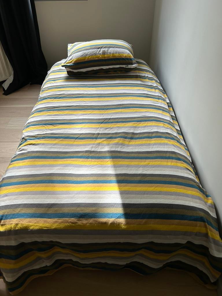 Kleurrijk katoenen dekbedovertrek 1 persoon, Ophalen, Gebruikt, Dekbedovertrek, Overige kleuren