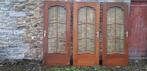 Lot de 4 portes d'intérieur vitrée, Bricolage & Construction, Porte intérieure, Enlèvement, Bois, 200 à 215 cm