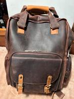 Echt lederen grote camera rugzak, Audio, Tv en Foto, Ophalen, Zo goed als nieuw, Rugtas