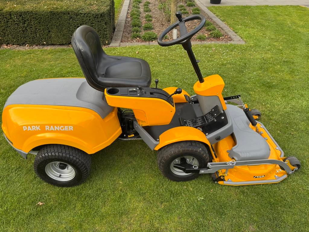 STIGA PARK RANGER SERVO‼️/ 95 CM COMBI MAAIDEK ZITMAAIER, Jardin & Terrasse, Tondeuses autoportées, Utilisé, 90 à 120 cm, Démarrage électrique