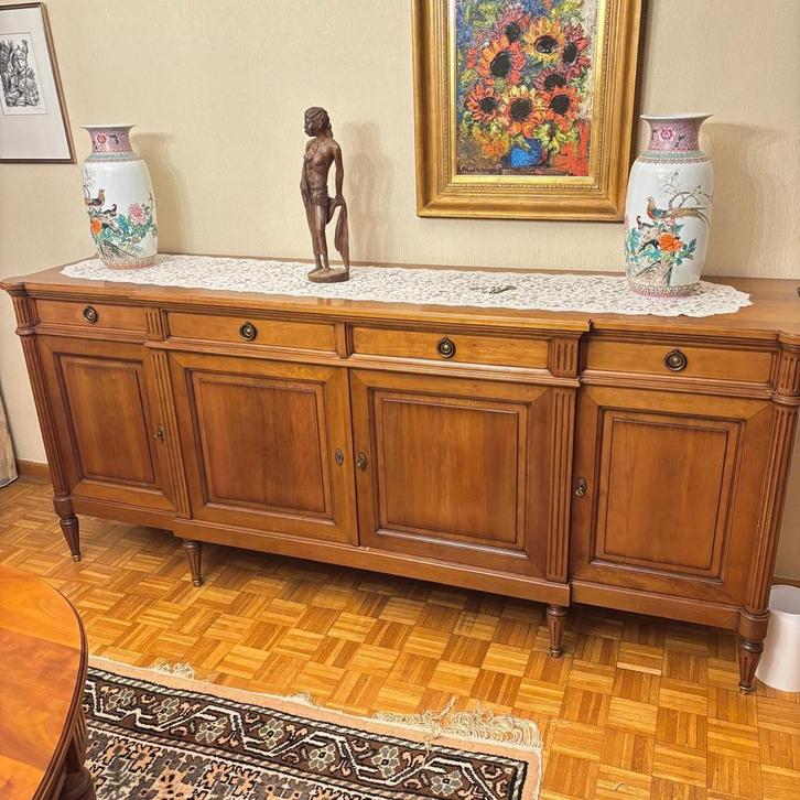 Kersen houten dressoir in Louis XVI-stijl, Huis en Inrichting, Kasten | Dressoirs, Gebruikt, Ophalen