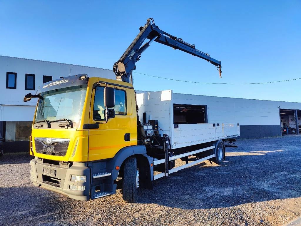 MAN TGM 18.250 Open box + HIAB 166-3 (bj 2014), Auto's, Vrachtwagens, Bedrijf, Te koop, MAN, Diesel, Euro 6, Automaat, Overige kleuren