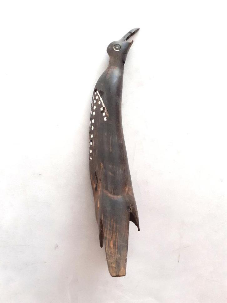 Pinguïn gesneden uit een runderhoorn., Antiek en Kunst, Kunst | Beelden en Houtsnijwerken, Verzenden