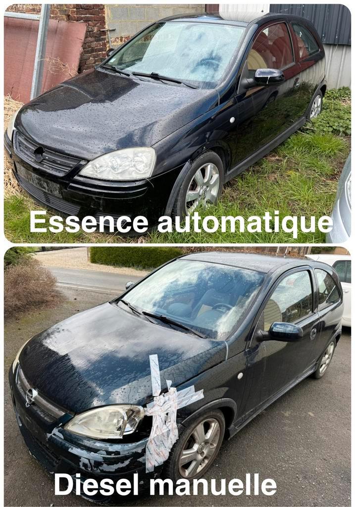 Set van 2 • Opel Corsa • voor onderdelen!, Auto's, Opel, Bedrijf, Te koop, Corsa, Benzine, Automaat, Zwart, Zwart, Ophalen