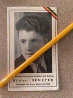 Oorlog40-45 Weerstander Zwevezele DEMEYER terechtgesteld1944, Verzamelen, Bidprentjes en Rouwkaarten, Ophalen of Verzenden, Bidprentje