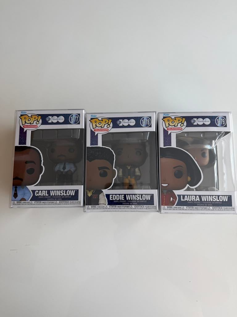 3 pop de la série la vie de famille avec protection, Collections, Jouets miniatures, Enlèvement, Comme neuf