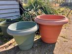 2 bloempotten, Tuin en Terras, Ophalen, Zo goed als nieuw