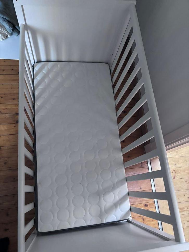 Ledikant  60x120, Enfants & Bébés, Parcs, Utilisé, Rectangulaire, Réglable en hauteur, Enlèvement