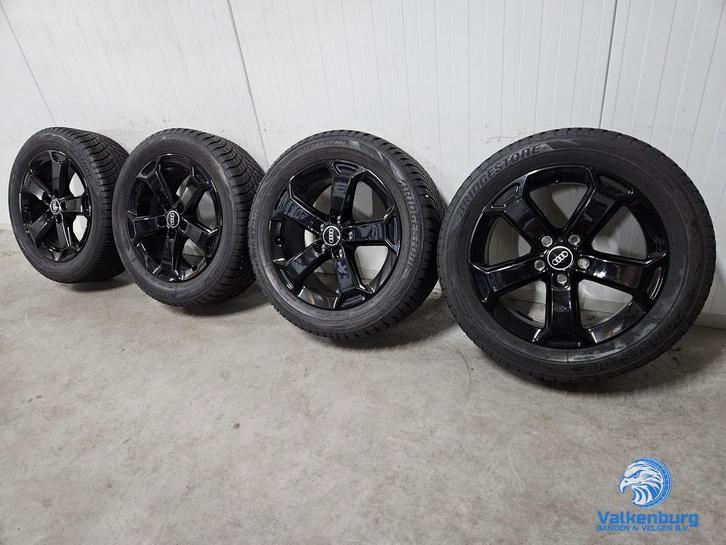 8mm! Originele Audi Q2 81A 17 inch zwarte velgen 5x112 winte, Auto-onderdelen, Banden en Velgen, Banden en Velgen, Winterbanden