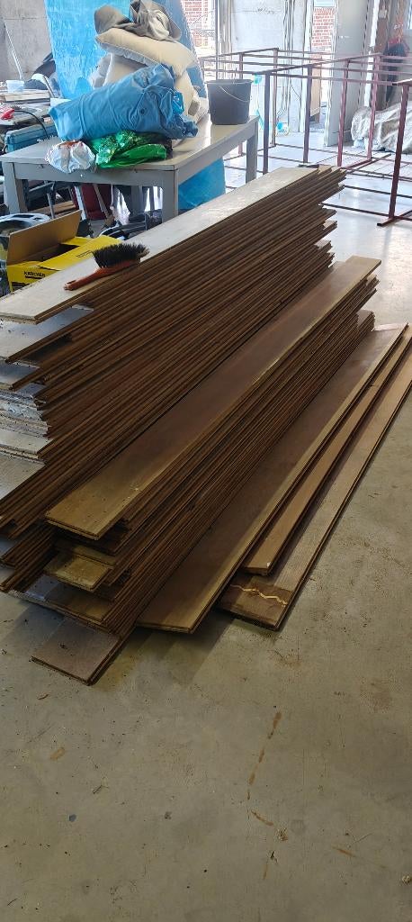 Eiken vloer massief, Gebruikt, 10 m² of meer, 10 tot 30 cm, Hout