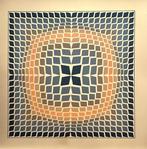 Victor Vasarely – QUASAR-2 – 59 x 59 cm – 1974, Antiek en Kunst, Kunst | Litho's en Zeefdrukken, Ophalen of Verzenden