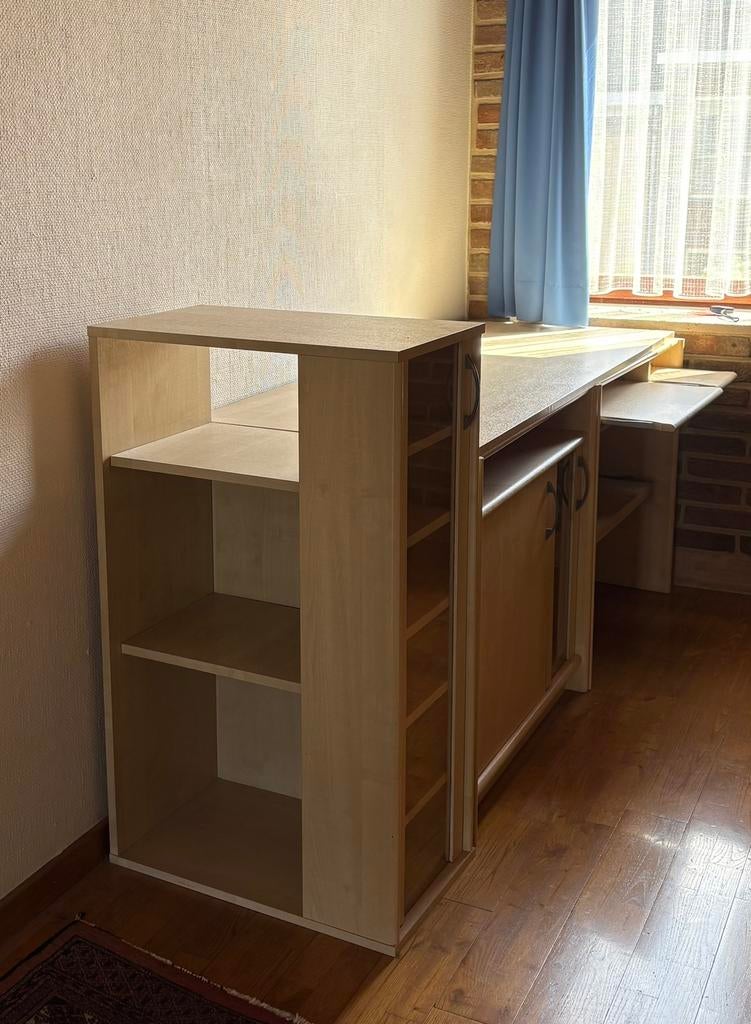 Grote bureau/computertafel - ophalen te Mortsel!, 63 cm, Classique, Comme neuf, Enlèvement