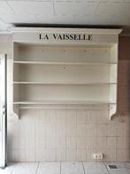 Landelijk houten wandrek / serviesrek "La Vaisselle", Huis en Inrichting, Ophalen, Met plank(en), Gebruikt, 150 tot 200 cm