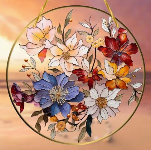 Raamhanger Bloemen, Tuin en Terras, Tuinwanddecoratie, Nieuw, Ophalen of Verzenden