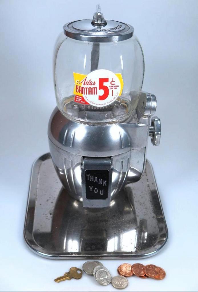 Atlas Bantan 1940's muntjes, pindanootjes, kauwgomautomaat, Verzamelen, Automaten | Overige, Ophalen of Verzenden