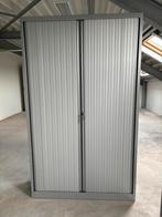 Dossierkast grijs schuif deuren met leggers 2m, Ophalen, Gebruikt, 100 tot 150 cm, Meerdere deuren