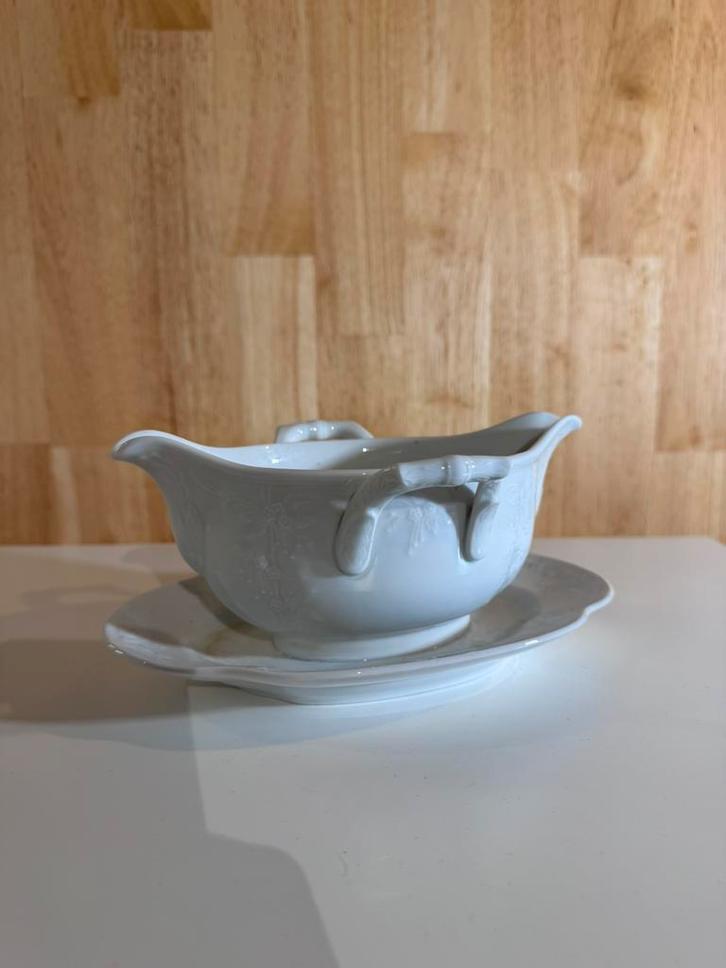 Klassieke Witte Bavaria Sauskom - Porselein, Antiek en Kunst, Antiek | Servies los, Ophalen of Verzenden