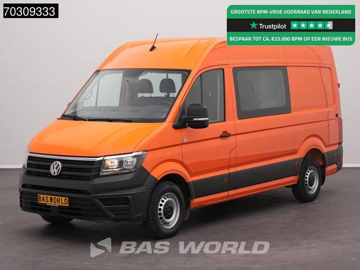 Volkswagen Crafter 140pk Dubbel Cabine L3H3 Airco Euro6 DC D, Auto's, Bestelwagens en Lichte vracht, Bedrijf, Te koop, Airconditioning