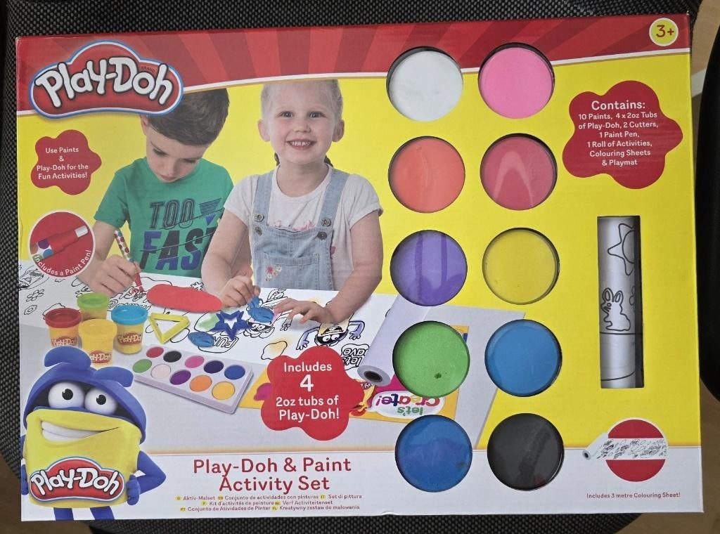 Set de peinture Play-Doh avec 4 pots en argile — Nouveau, Envoi, Neuf